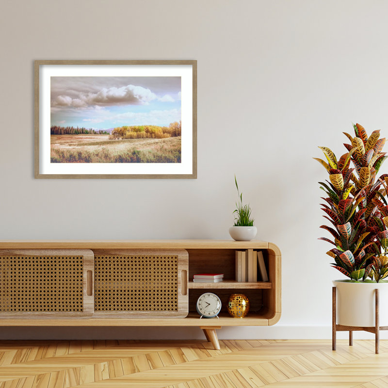 «Wyoming Soft Fall Colors» par Christy Berry, impression sur bois encadrée, 30 x 42