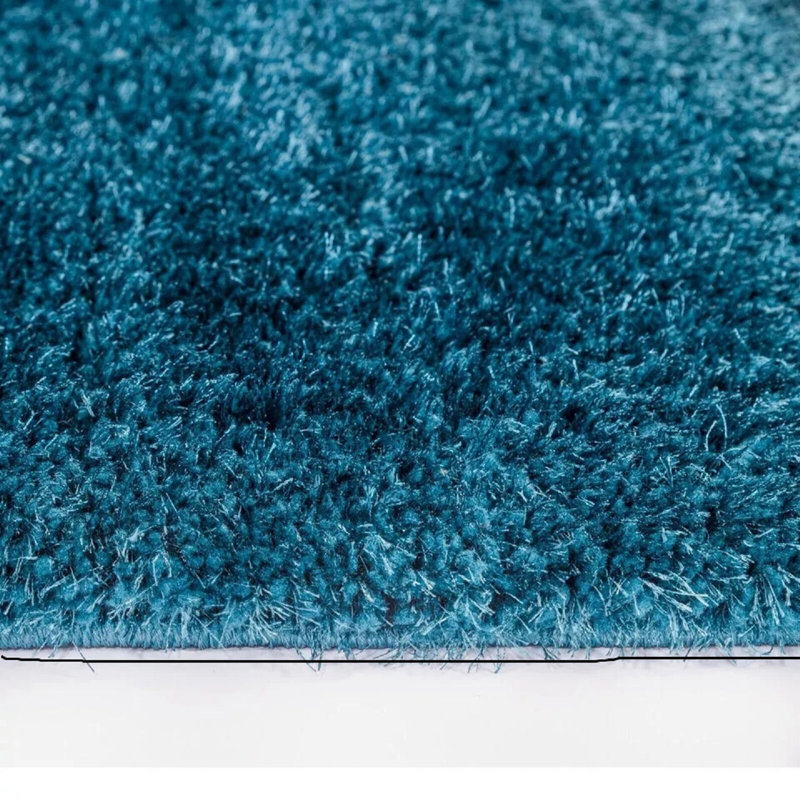 Solid Colour Shag Area Rug, Rectangle 60 x 110cm