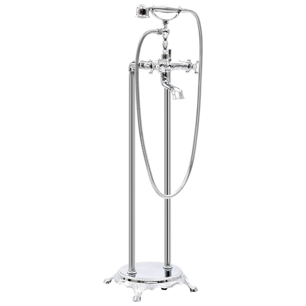 Janda 1 Handle Floor Clawfoot Tub Faucet Bath Filler with Diverter