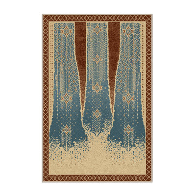 Tapis marocain doux et moelleux d'inspiration mondiale Tonnele