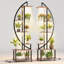 Ensemble de 2 supports à plantes d'intérieur à 6 niveaux avec lumières de culture