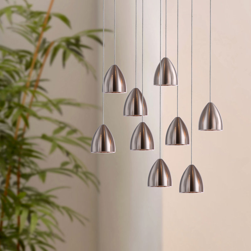 Atherton 9 - Light Cluster Pendant, Nickel