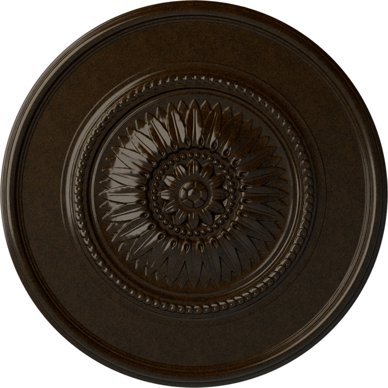 Médaillon Endurathane Wigan pour plafond, DO 29 3/4 po x P 1 1/2 po, Bronze