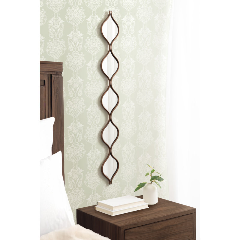 Loxi Narrow Teardrop Panel Mirror, Bronze