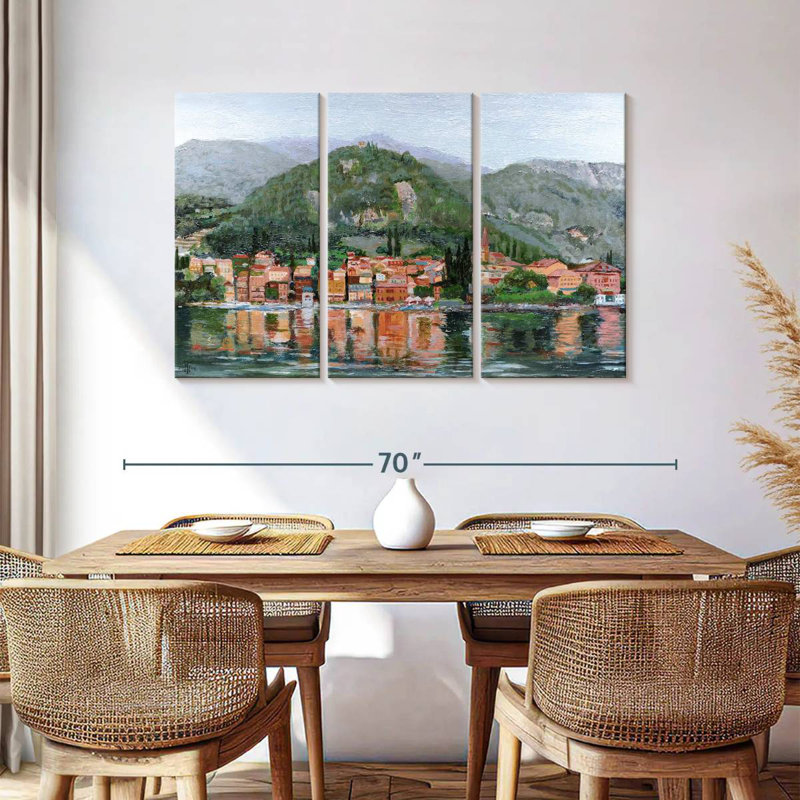 Gillard Varenna, lac de Côme, Italie, H 36 po x l 57 po