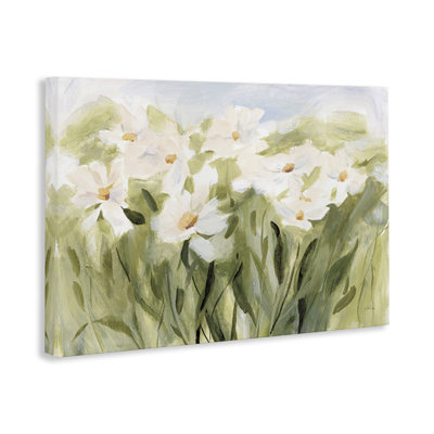 Daisy Meadow View Canvas Wall Art by Katrina Pete