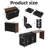 102.3" Kitchen Rolling Island Cart With Extendable Dining Table, Kitchen Island With 3-tier Pull-out Spice Rack, Trash Storage Cabinet,  Mobile Island Table On Wheels For Dining Room, Kitchen-954975678
