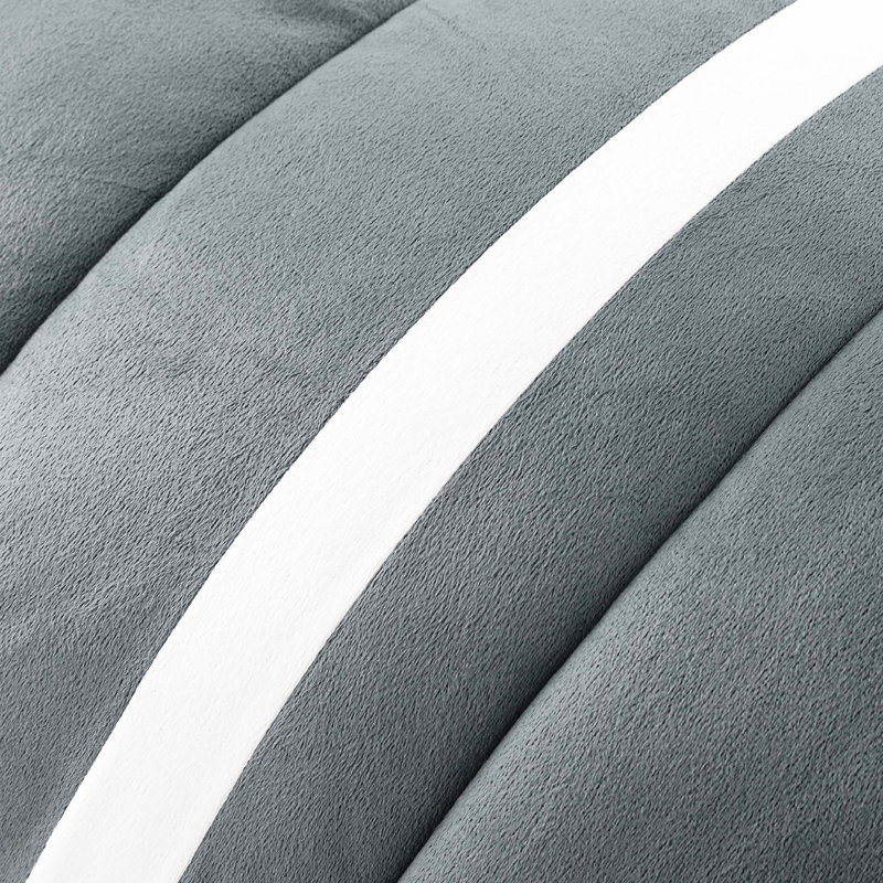 Polyester Channel Comforter, King Comforter, Gray