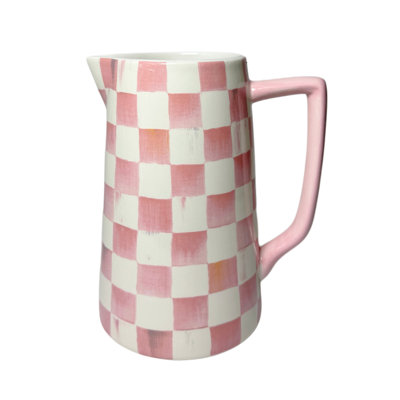 Rosy Check Farmhouse Pitcher