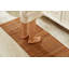  Tapis de douche anti-dérapant extra-long en bois de teck