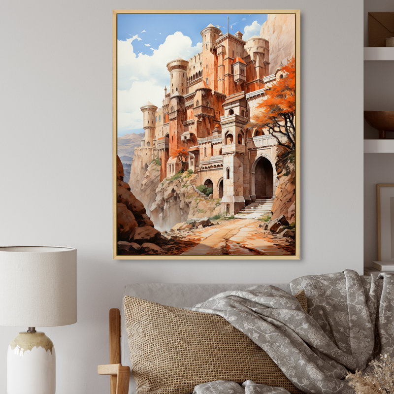 Impression sur toile Fortress Majestic Guardians, Cadre naturel flottant, H 32 po x l 24 po x P 1 po