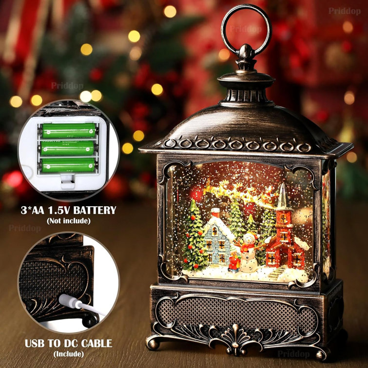 Christmas Decoration Lanterns, Santa Claus, Snowman Lantern Lights