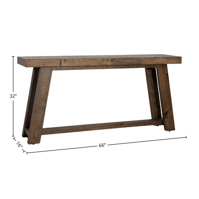 Walker 66'' Solid Wood Console Table
