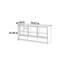 Armoire latérale de rangement minimaliste et multifonctionnelle