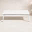 Table basse 1 pièce en aluminium avec plateau en pierre Silvie