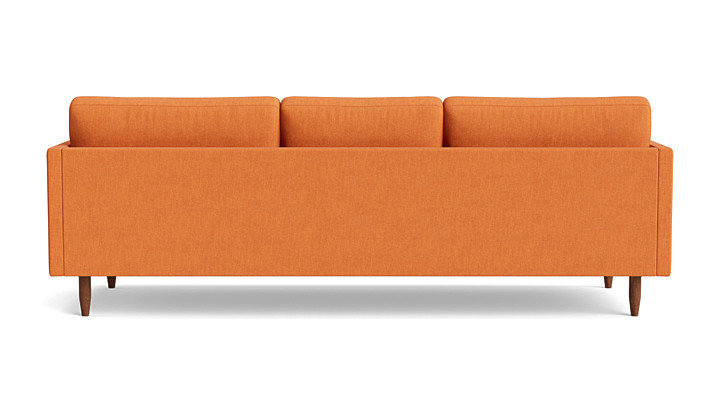 Skinny Fat Sofa (95"), Performance Weave - Carrot