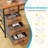 Writing Desk With 6-tier Fabric Drawers,home Office Desk With Reversible Design,modern Corner Desk With Solid Structure-871923621