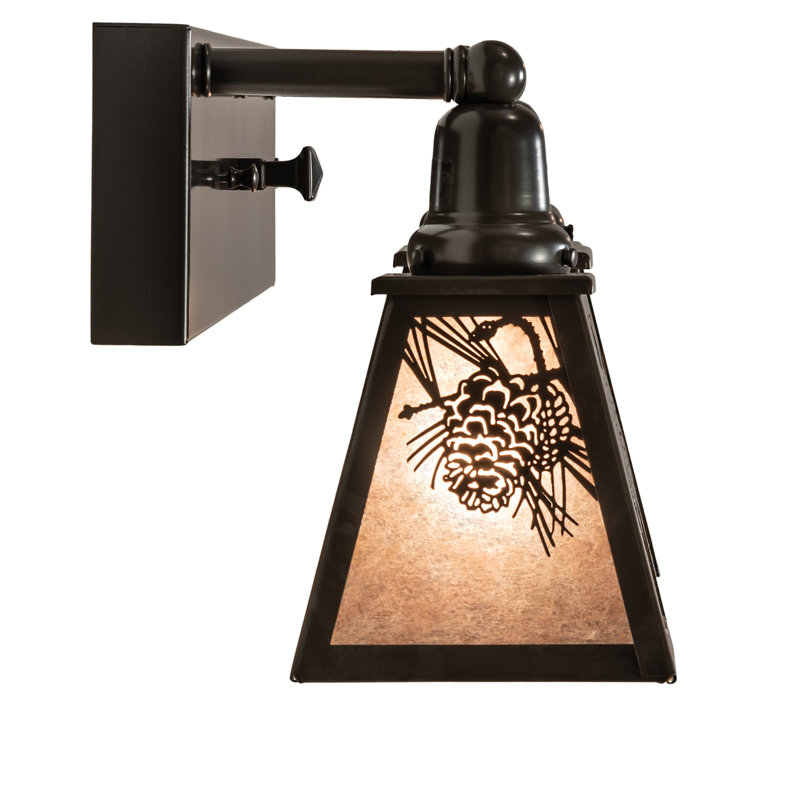 - Light Vanity Light, 10.5" H x 28" W x 9.25" D, Silver, Timeless Bronze