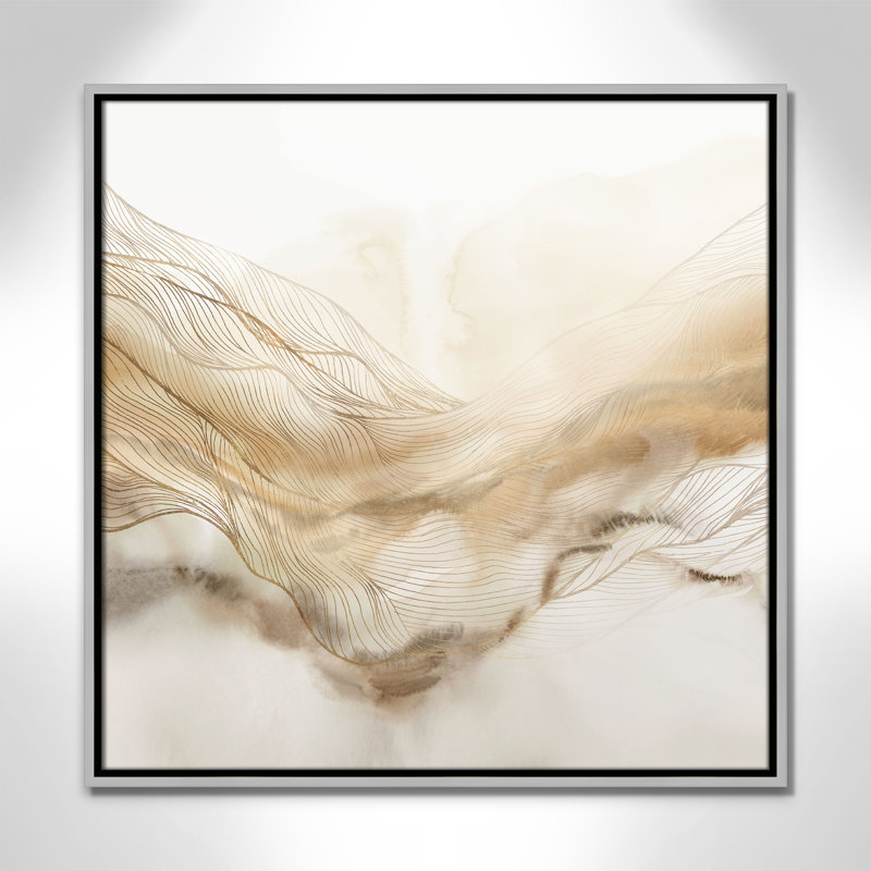 «Line Haze II» par Isabelle Z, Argent, H 25,5 po x l 25,5 po