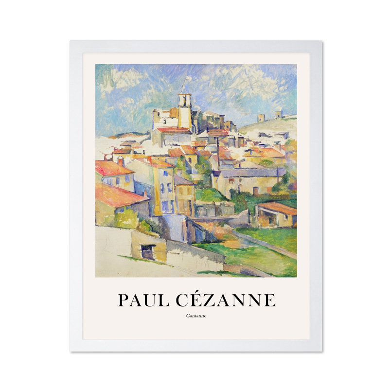Paul Cezanne - Gardanne, Poster, Brown Framed, 11"H x 14"W