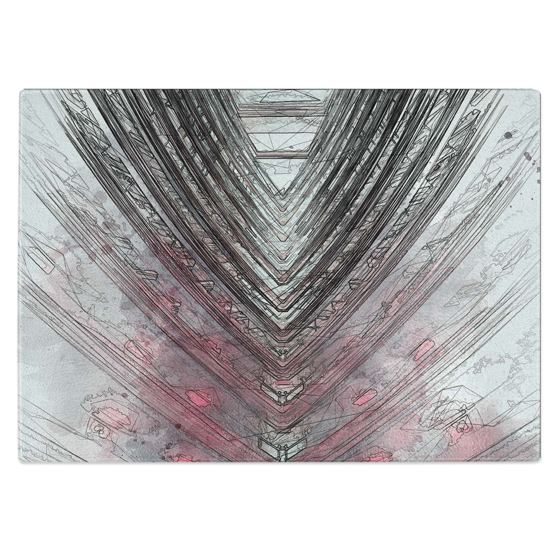 Tempered Glass Sketching Architecture Vol.68 Chopping Board