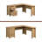 L-Shaped Desk With 1-Inch Thick Surface
