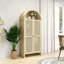 Garde-manger arqué de 70,28 po de hauteur, armoire de rangement arquée avec 2 tablettes réglables