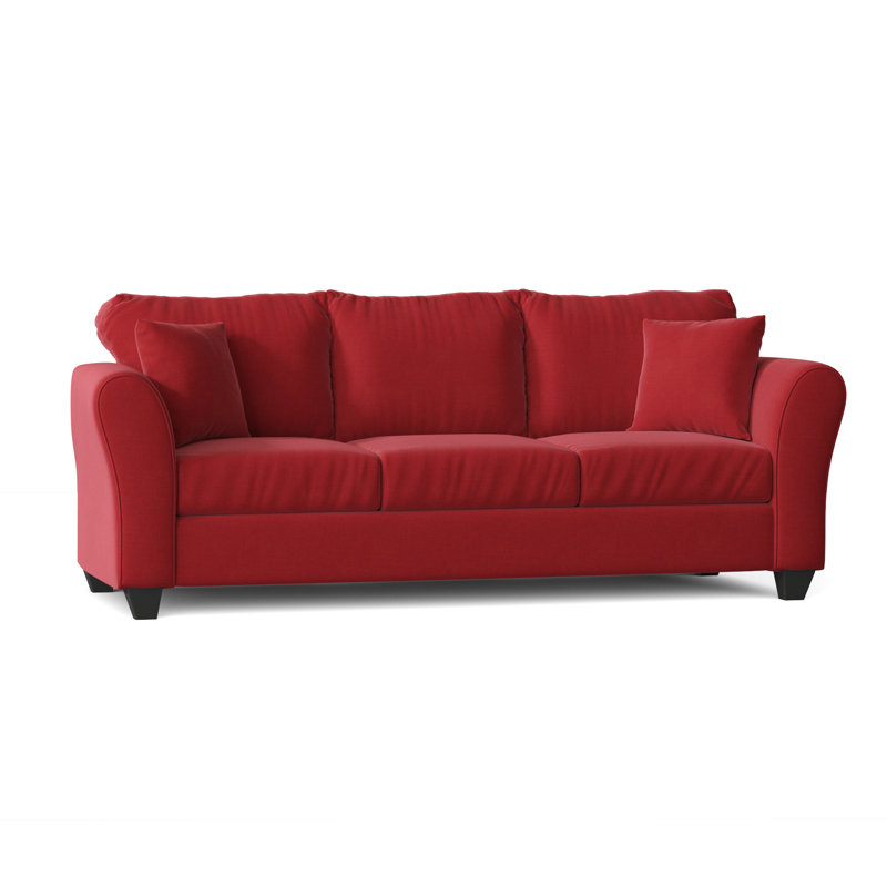 Fredericktown Upholstered 96'' Sofa, Oscar Red