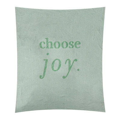 Tapisserie de polyester, choisir la joie citation