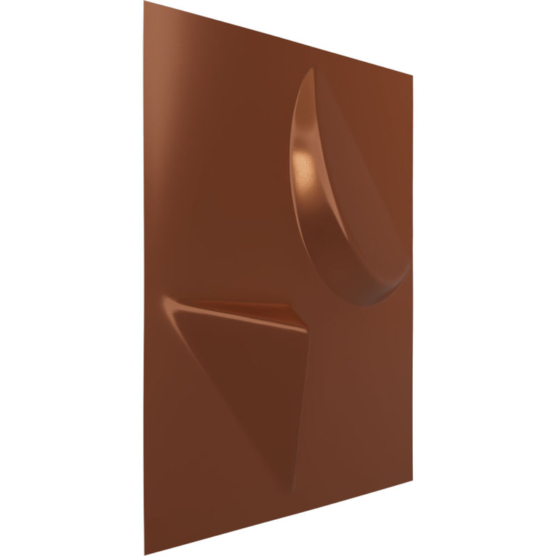 Apollo EnduraWall Decorative 3D Wall Panel, Bright Coat Copper