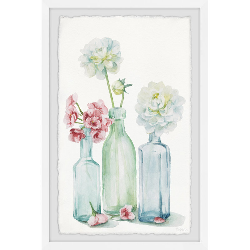 Lazy Bottled Blooms by Parvez Taj - Single Picture Frame Painting, 30 cm H x 20 cm W