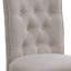 Ensemble de 2 chaises d'appoint à dossier capitonné beige et gris