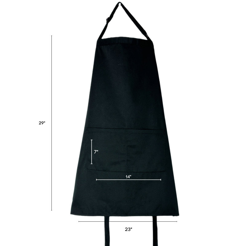 Kaufman - ensemble de 2 tabliers brodés personnalisés, avec nom ou monogramme, bavoir réglable, tablier de cuisine avec deux poches avant. Excellente idée cadeau