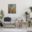 Peinture florale fantaisiste sur bois-93925812-93925811
