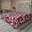 Rouge, blanc, gris anthracite / floral