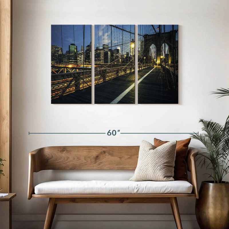 Éclairage Brooklyn Bridge, H 28 po x l 45 po