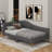Upholstered Daybed With Headboard And Armrest-1769359430-1769359431
