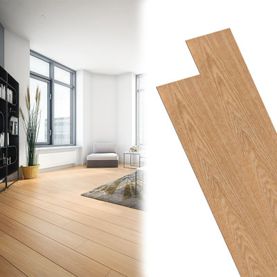 YEATHOR 2 mm Thick 15.24 cm W x 91.44 cm L Vinyl Plank