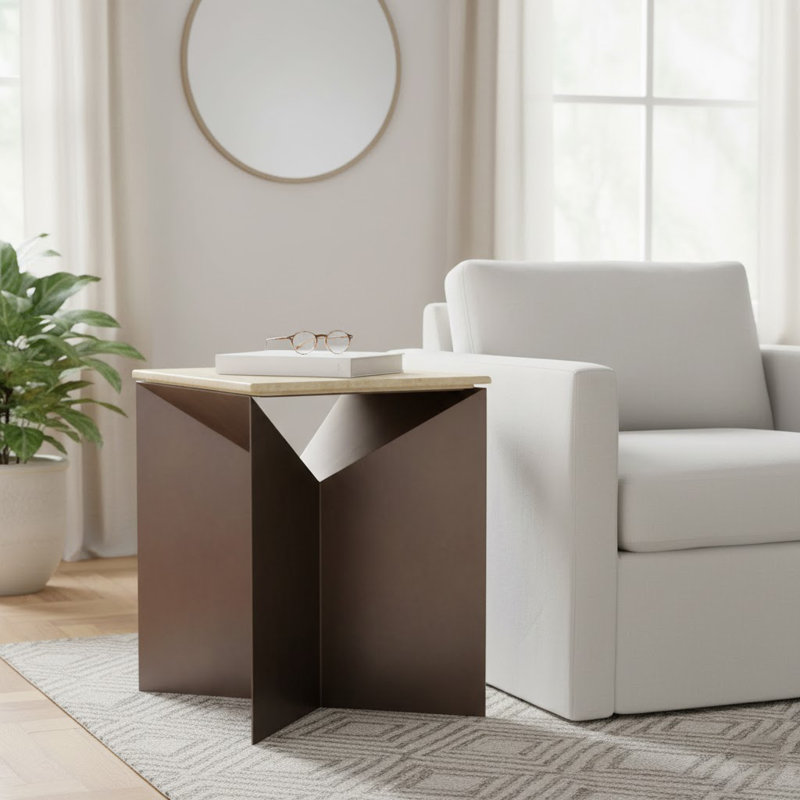 Table d'appoint Contemporary Travertine