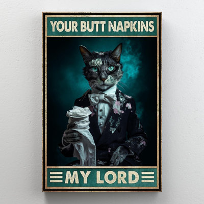 Chat, vos fesses, serviettes My Lord