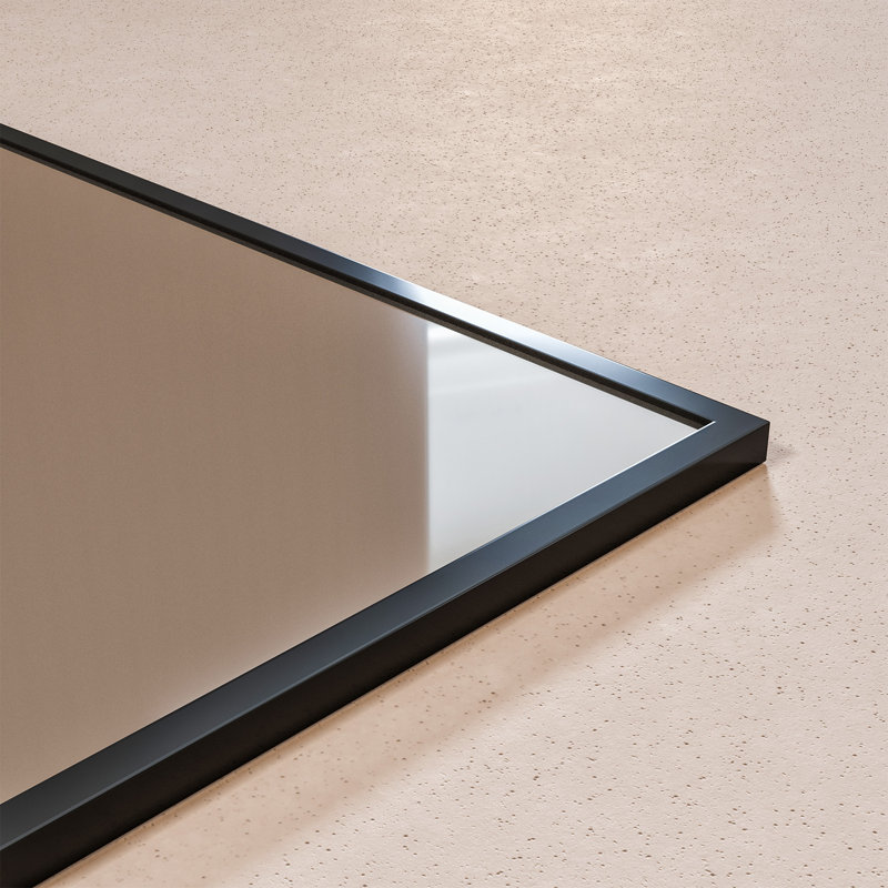 Schweitzer Bathroom / Vanity Mirror, Black, 30" x 24'