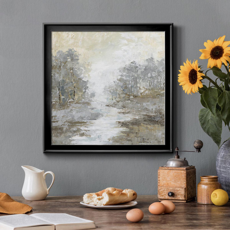 Toile encadrée Babble Brook I-Premium - prête à être accrochée, Noir, H 26,5 po x l 26,5 po x P 1,5 po