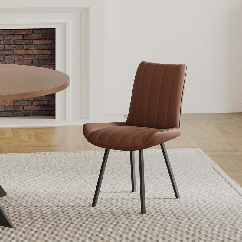 Table de salle à manger ronde élégante en bois massif, Light Brown