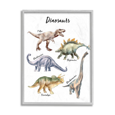 Illustration amusante d'une aquarelle de dinosaure