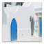 «Doors Blue Greek Buildings 2», impression sur toile tendue