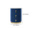 Round Velvet Bedside Table, Sintered Stone Top 3-Drawer Bedside Cabinet, Modern Bedside Drawer-502671479