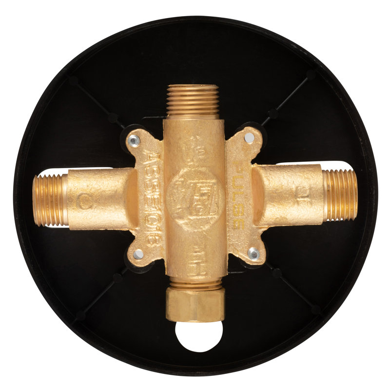 Brushed Gold Pressure Balance Shower Valve with Lever Handle