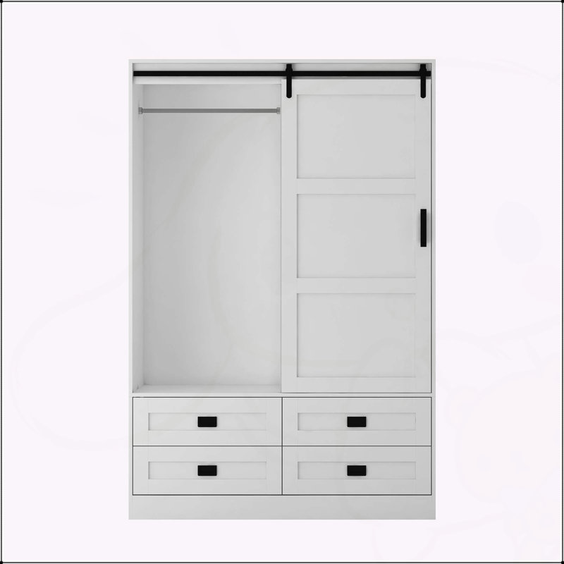 Versatile Bedroom Armoire with Multiple Storage Options for Organized Living