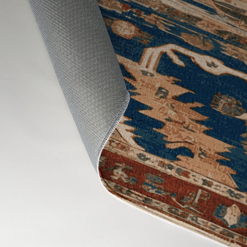 Turkish Brown Indoor and Outdoor Area Rug, Rectangle 9' x 12'