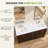 72 in W x 22 in D White Solid Surface Double Sink Vanity Top with Integrated Basins and 4 in Backsplash